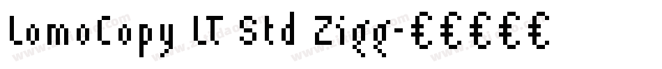 LomoCopy LT Std Zigg字体转换